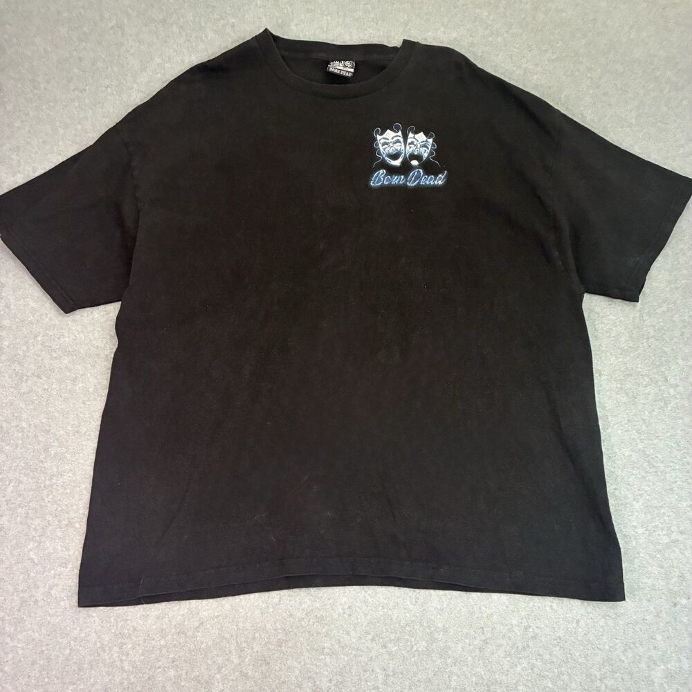 Born Dead Going Through The Emotions Graphic Tee Black 3XL Streetwear Shirt